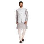 Symbol Men's Cotton Blend Printed Kurta Pyjama Set