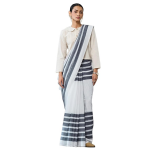 Women's Cotton Linen Printed Saree with Unstitched Blouse Piece