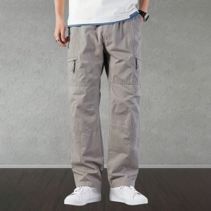 Cargo Pants | Casual Cotton Cargo Trousers for Men | Regular Fit Multi Pocket Outdoor Travel Pants | Stylish Comfortable Casual Bottom Wear for Men