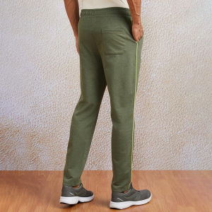 Symbol Men's Cotton Rich Strechable Knit Terry Track Pants - Regular Fit