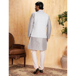Symbol Men's Cotton Blend Printed Kurta Pyjama Set