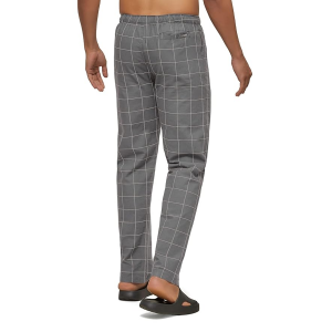 Mens Cotton Regular Fit Checkered Pyjama | Dual Pockets, Comfortable Lounge Pants for Men