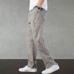 Cargo Pants | Casual Cotton Cargo Trousers for Men | Regular Fit Multi Pocket Outdoor Travel Pants | Stylish Comfortable Casual Bottom Wear for Men