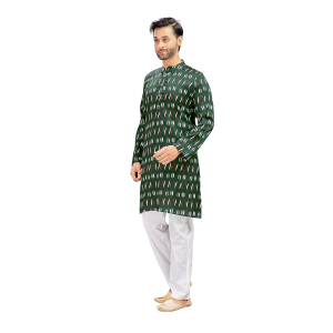 Studio Shringaar Men's Cotton Relaxed Fit Straight Kurta