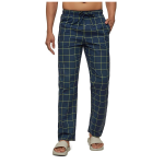 Mens Cotton Regular Fit Checkered Pyjama | Dual Pockets, Comfortable Lounge Pants for Men