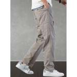 Cargo Pants | Casual Cotton Cargo Trousers for Men | Regular Fit Multi Pocket Outdoor Travel Pants | Stylish Comfortable Casual Bottom Wear for Men