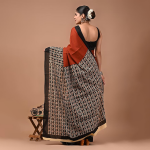 Crafts Moda Mulmul Cotton Saree for Women with Blouse Piece, Lightweight sari
